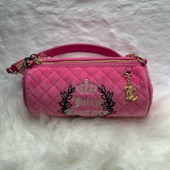 Juicy Couture Handbags - Juicy couture juicy pink royal moment mini barrel